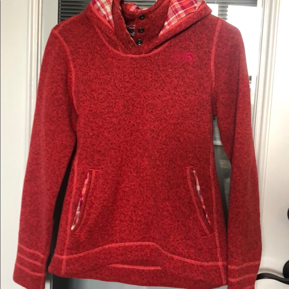 North Face fleece hoodie